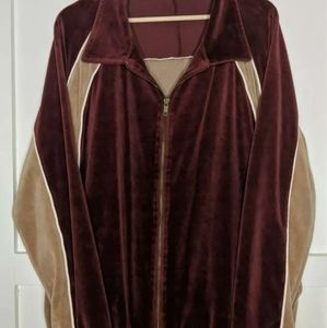 John Blair Men’s Velour Vintage Jacket XXL